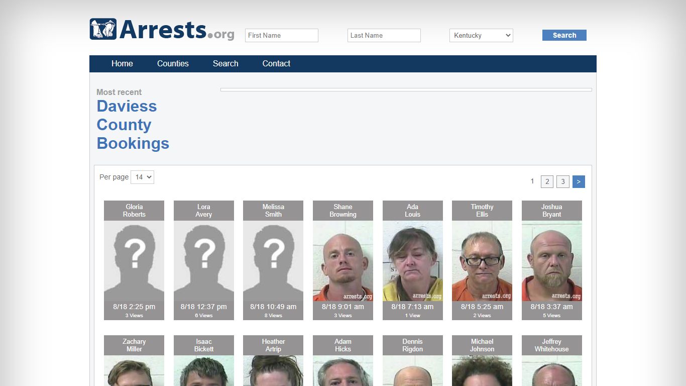 Daviess County Arrests and Inmate Search