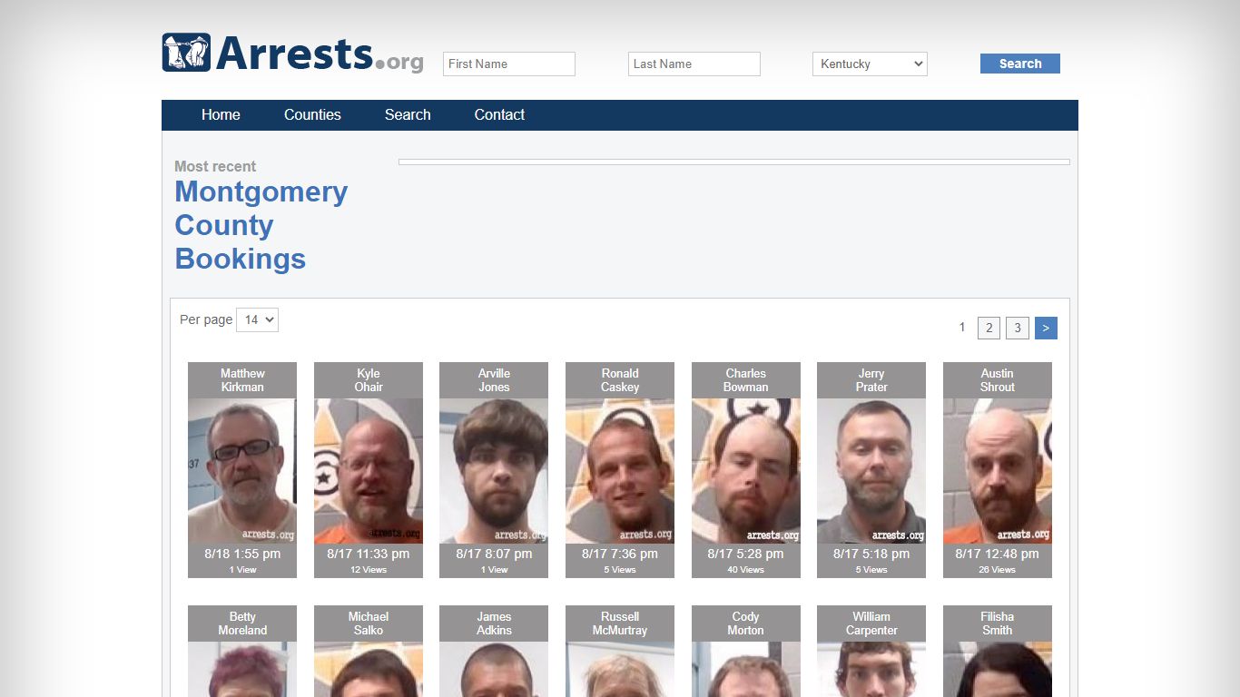 Montgomery County Arrests and Inmate Search